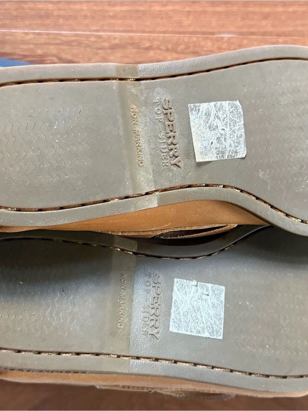 Sperry Tan Leather Classic Boat Shoes